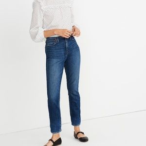 Madewell high rise slim crop boy jean